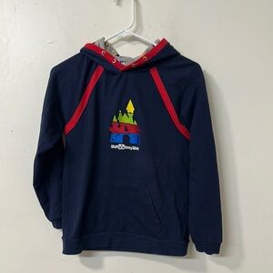 Disney Character Print Hoodie with Red Trim